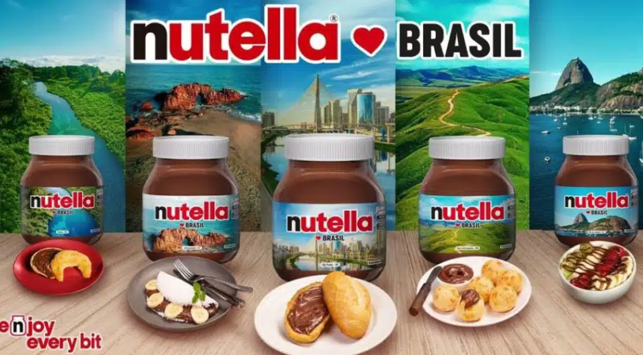 <span style = 'font-size:120%; font-weight: bold;'>Nutella destaca os sabores do Brasil em nova campanha</span><br>Após o sucesso de 2023, Nutella apresenta pelo segundo ano consecutivo uma edição especial e limitada de sua embalagem p...