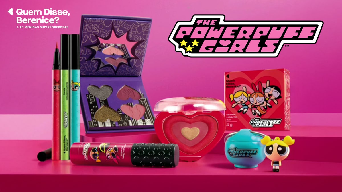 <span style = 'font-size:120%; font-weight: bold;'>As Meninas Superpoderosas ganham linha de maquiagem pela Quem disse, Berenice?</span><br>A Quem Disse, Berenice?, marca de cosméticos do Grupo Boticário, está se unindo à icônica animação das Meninas Superpode...