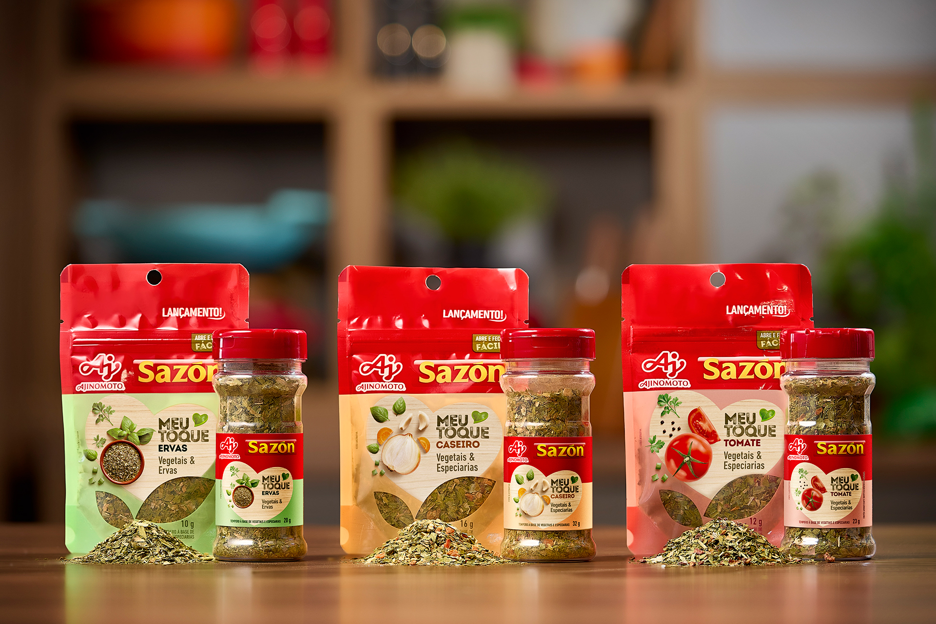 <span style = 'font-size:120%; font-weight: bold;'>SAZÓN® Meu Toque</span><br>SAZÓN® Meu Toque é uma linha de mixes de especiarias, vegetais e ervas desidratadas que consolida a entrada de SAZÓN® no...