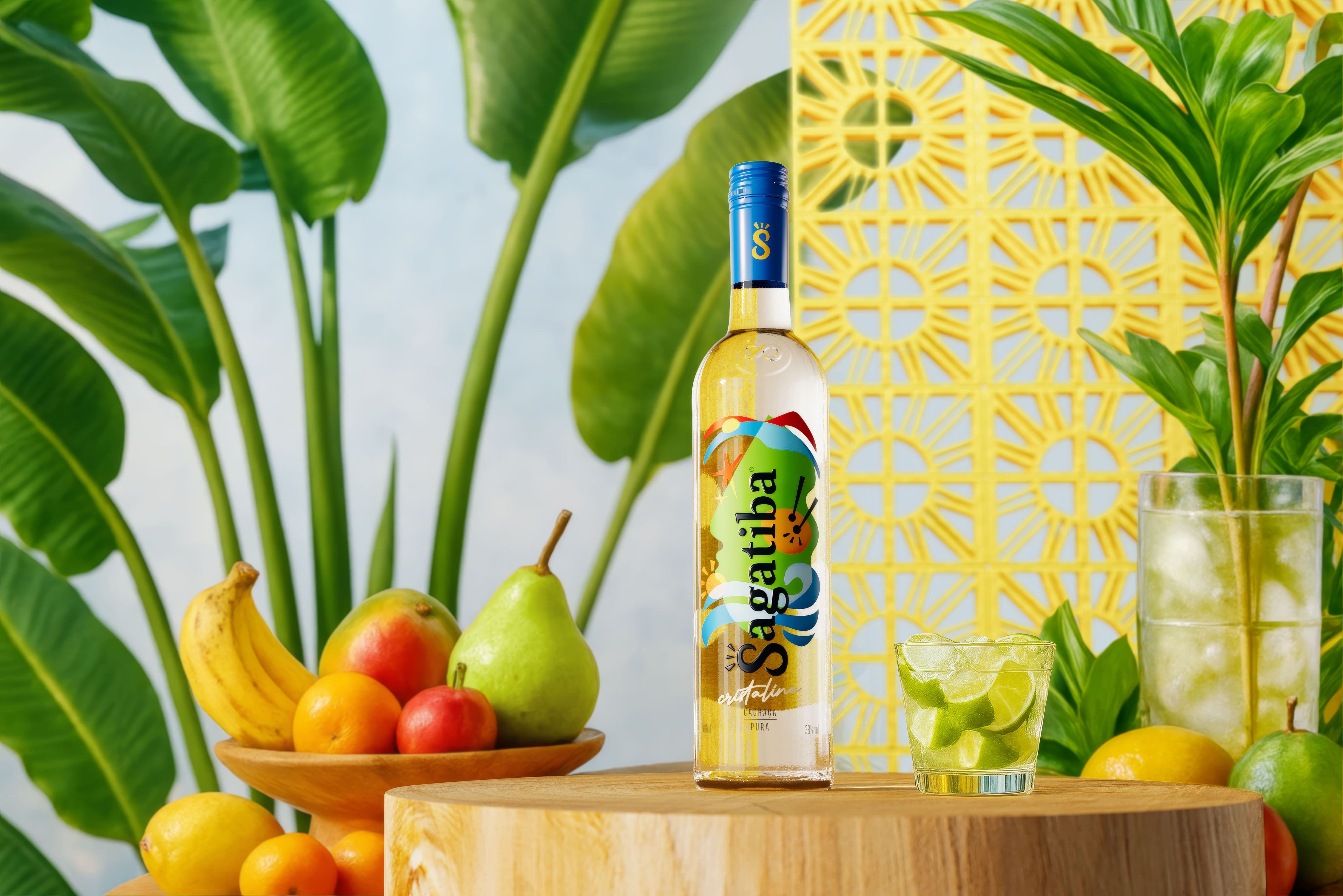 <span style = 'font-size:120%; font-weight: bold;'>Sagatiba Cristalina</span><br>A renovação do design de Sagatiba abarcou a atualização completa da identidade visual, incluindo o redesenho do rótulo d...