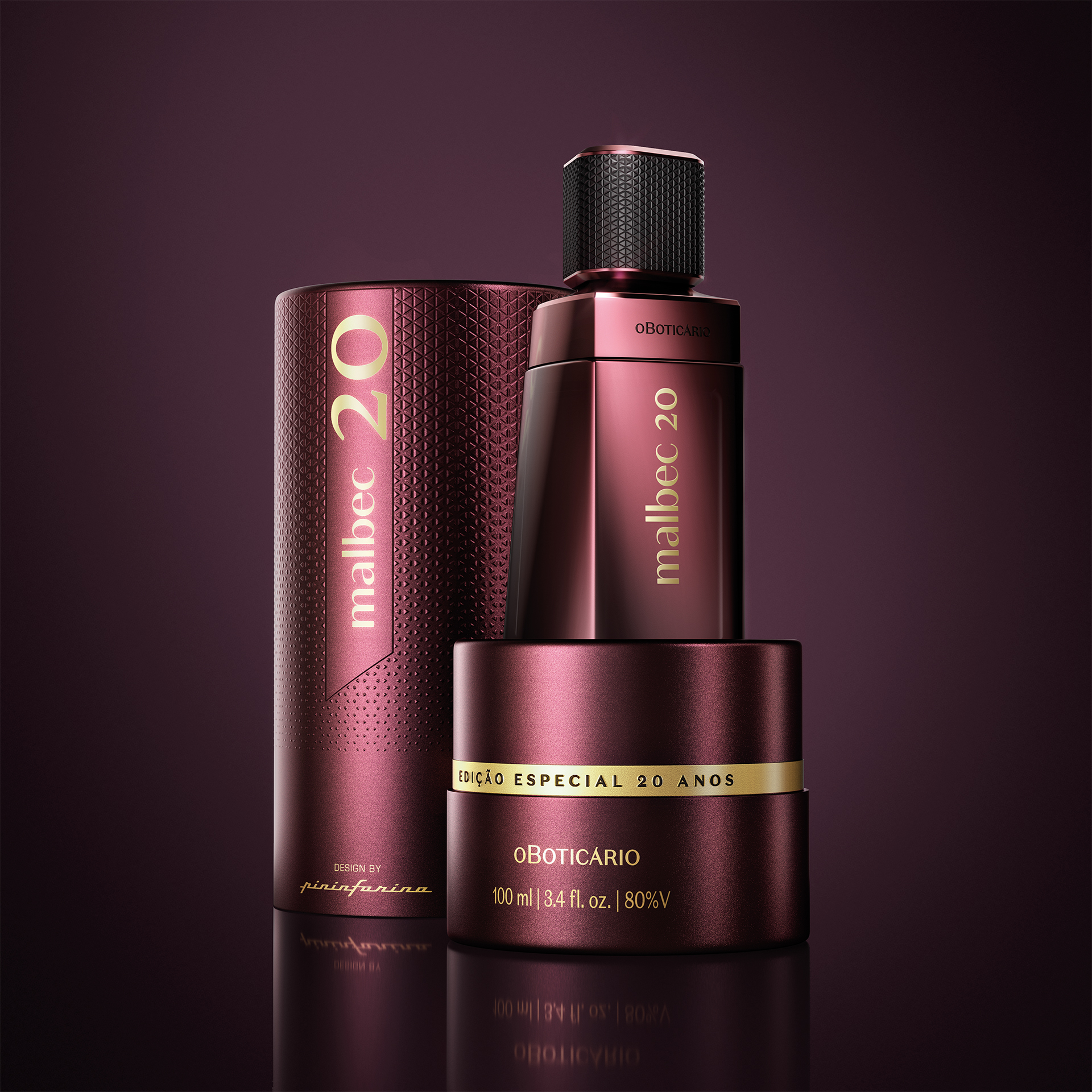 <span style = 'font-size:120%; font-weight: bold;'>Malbec 20 Anos - O Boticário</span><br>Malbec 20 Anos é uma edição comemorativa que celebra duas décadas da marca, lançada em 2004. Utilizando a mesma embalage...