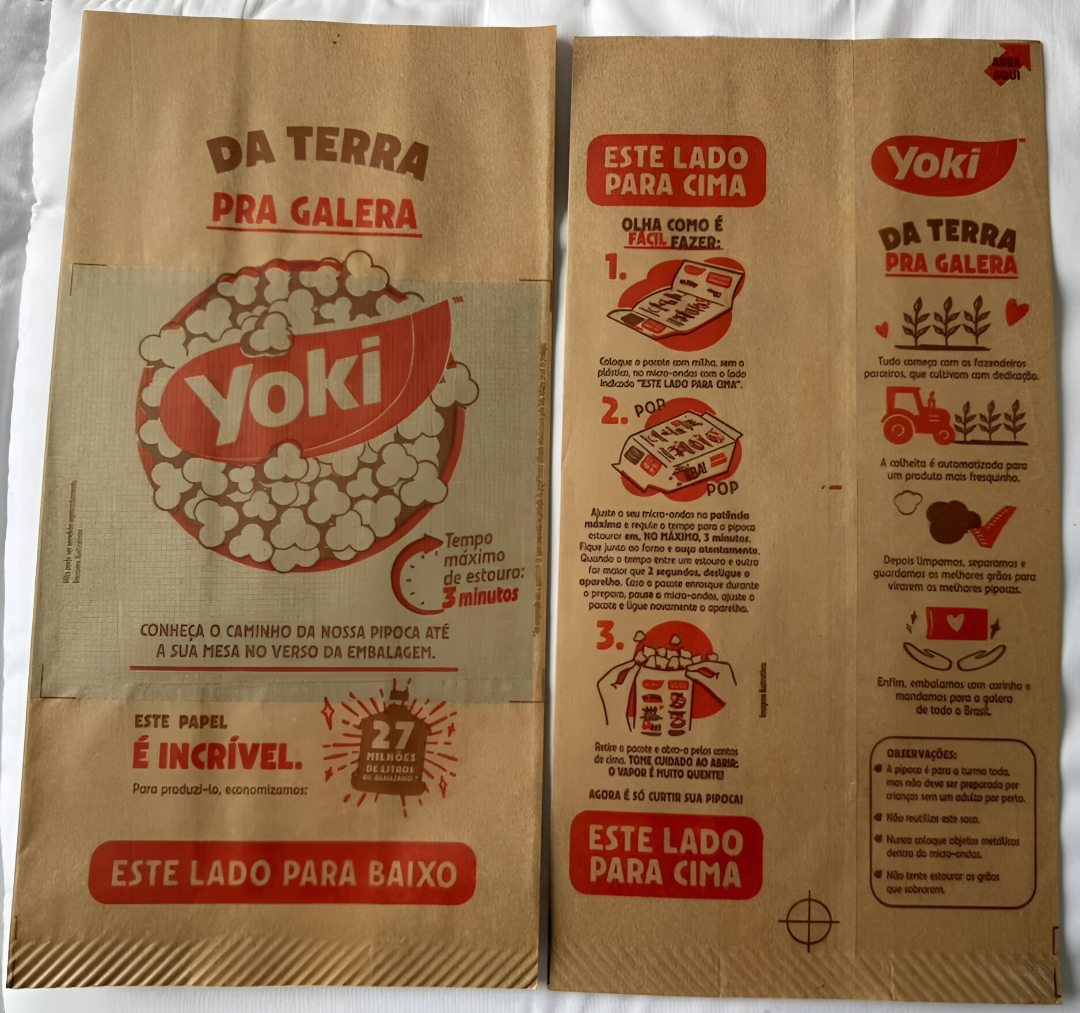 <span style = 'font-size:120%; font-weight: bold;'>Brown Paper</span><br>Em 2019, iniciamos um projeto para substituir a embalagem de papel branqueado de nossa pipoca de micro-ondas por uma alt...