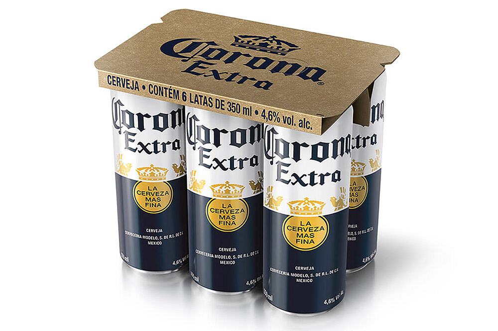 Corona estreia em latas com six pack inédito no Brasil - ABRE